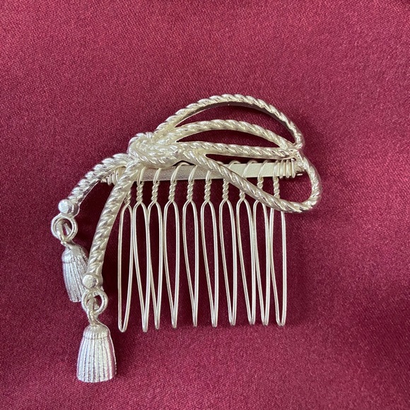 💕LAST ONE Tassel Silver Hair Pin Clip Comb - Picture 7 of 8